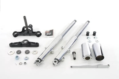 V-Twin Fork Assembly with Polished Sliders for Harley Davidson FL 1969-1971 by V-Twin