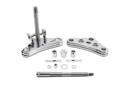 V-Twin 41mm Triple Tree Conversion Kit Chrome for Harley Davidson XL Models by V-Twin