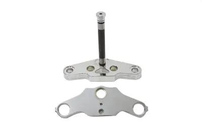 V-Twin 24-1031 5-Inverted Triple Tree Set Ball Milled Billet for Harley Davidson FLH 1949-1958 by V-Twin