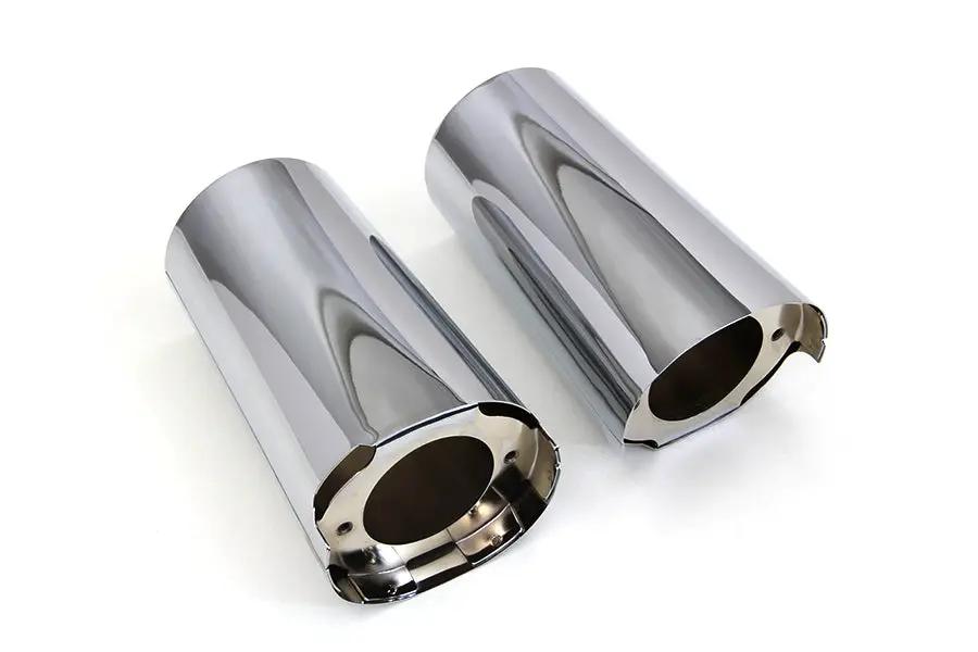 V-Twin Chrome Fork Slider Cover Set for Harley Davidson FLT Models (2014-2023) by V-Twin