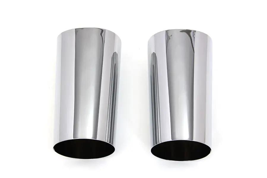 V-Twin Chrome Fork Slider Cover Set for Harley Davidson FLT Models (2014-2023) by V-Twin