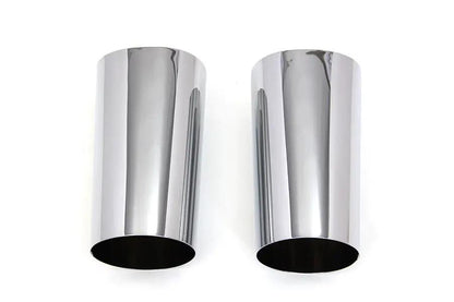 V-Twin Chrome Fork Slider Cover Set for Harley Davidson FLT Models (2014-2023) by V-Twin