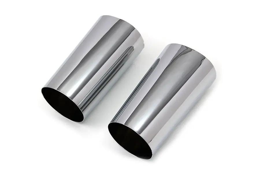 V-Twin Chrome Fork Slider Cover Set for Harley Davidson FLT Models (2014-2023) by V-Twin