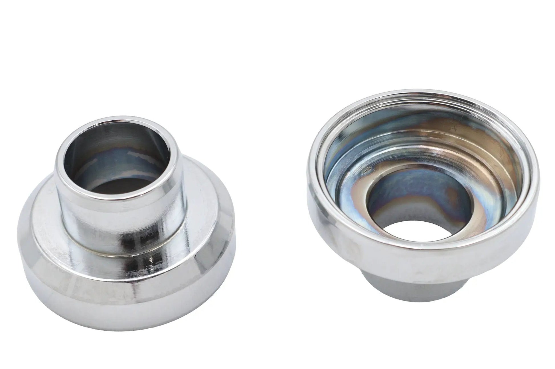 V-Twin Chrome Fork Neck Cup Set for Harley Davidson FL Models by V-Twin