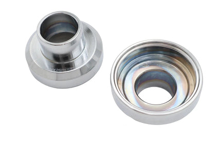 V-Twin Chrome Fork Neck Cup Set for Harley Davidson FL Models by V-Twin