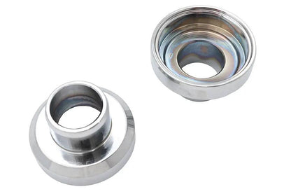 V-Twin Chrome Fork Neck Cup Set for Harley Davidson FL Models by V-Twin