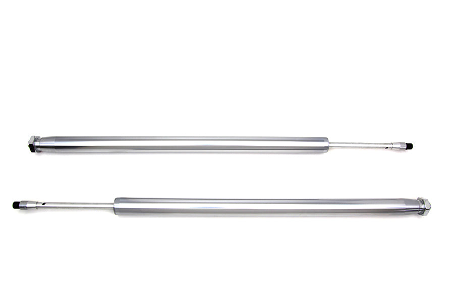 Motorshop Chrome 35mm Fork Tube Assembly Set, 23-1/2-Inch Total Length, Part 24-1073