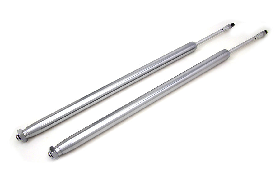 Motorshop Chrome 35mm Fork Tube Assembly Set, 23-1/2-Inch Total Length, Part 24-1073