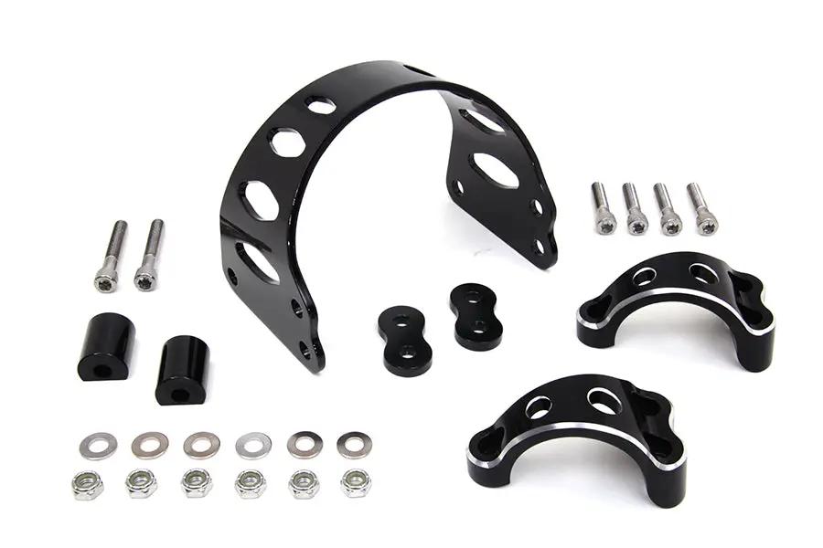 V-Twin 49mm Black Tomahawk Front Fork Brace for Harley Davidson FXD 2006-2015 by V-Twin