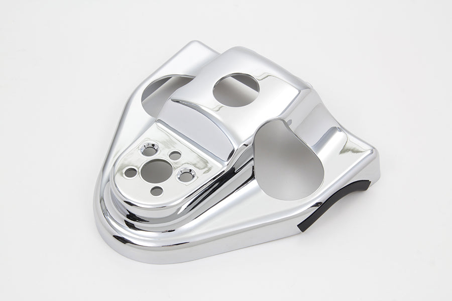 V-Twin 78005 Chrome Handlebar Riser Cover for Harley-Davidson FLHR 2014-2023