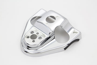 V-Twin 78005 Chrome Handlebar Riser Cover for Harley-Davidson FLHR 2014-2023