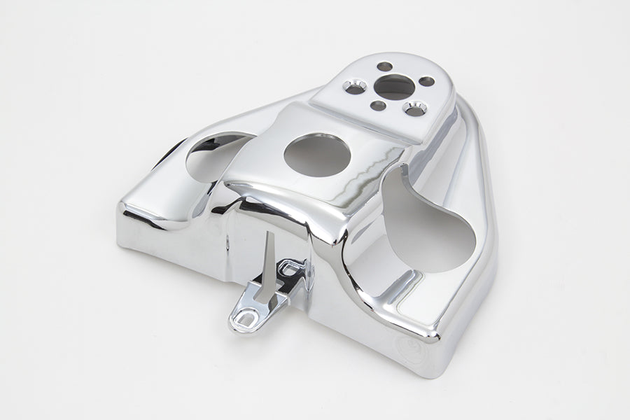 V-Twin 78005 Chrome Handlebar Riser Cover for Harley-Davidson FLHR 2014-2023