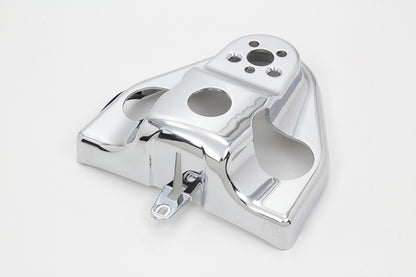 V-Twin 78005 Chrome Handlebar Riser Cover for Harley-Davidson FLHR 2014-2023