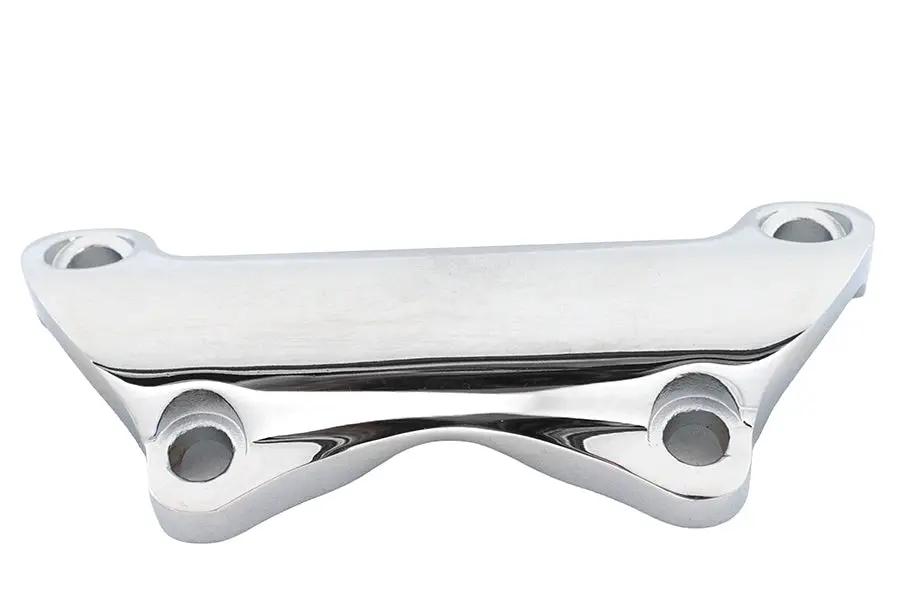 V-Twin 55918-08 1 Inch Handlebar Top Clamp Chrome for Harley Davidson FLT and FLHR Models by V-Twin