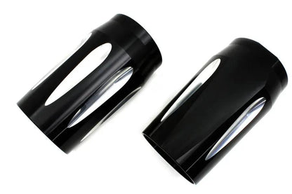 V-Twin Black Fork Slider Cover Set for Harley Davidson FLT Models by V-Twin