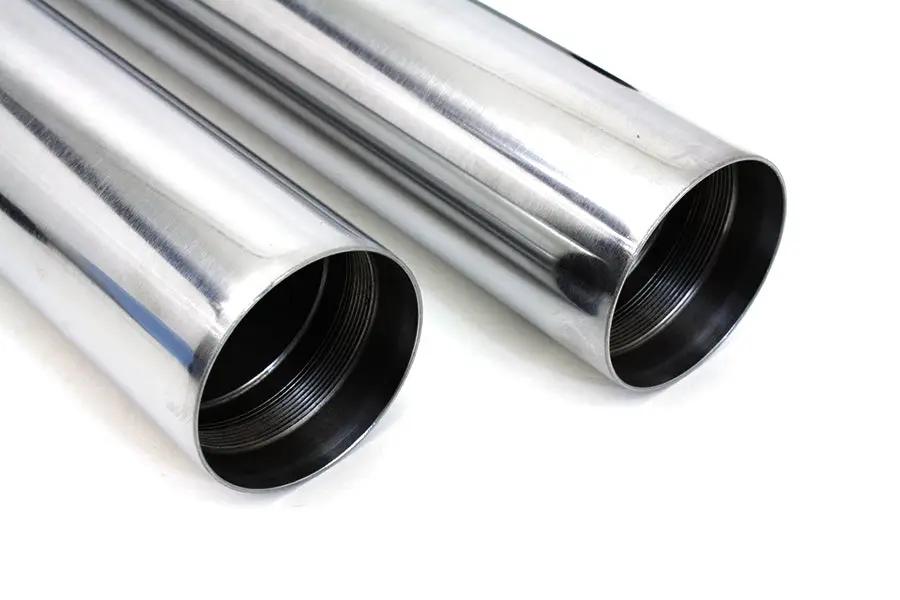 V-Twin Hard Chrome 49mm Fork Tube Set for Harley Davidson FXDWG (27-1/2 inch Length) by V-Twin