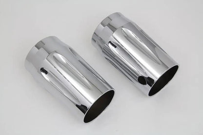 V-Twin Chrome Fork Slider Cover Set for Harley Davidson FLT (2014-2023) by V-Twin