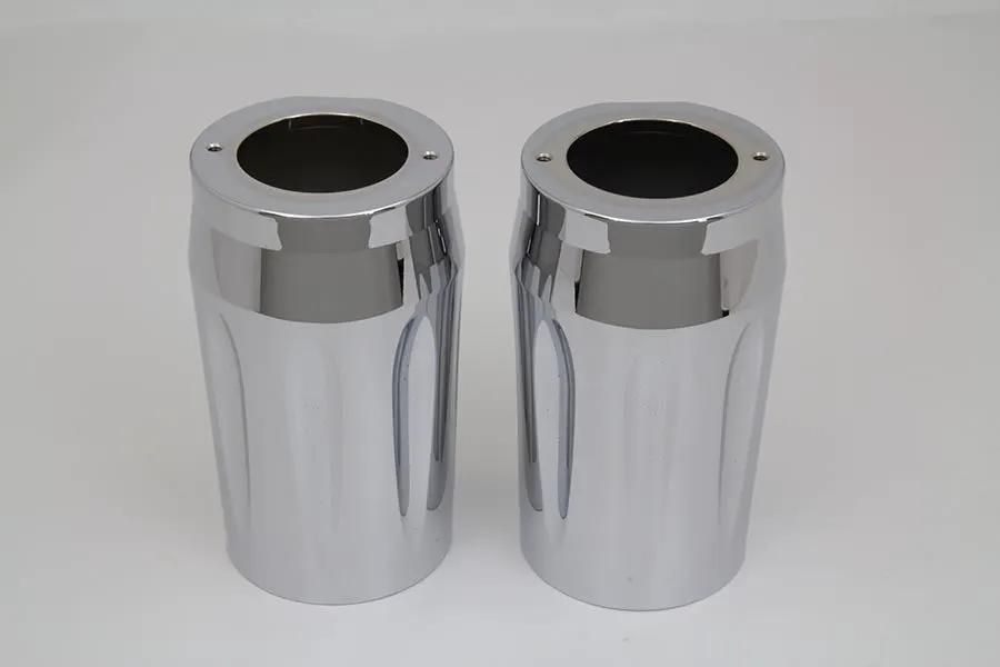 V-Twin Chrome Fork Slider Cover Set for Harley Davidson FLT (2014-2023) by V-Twin