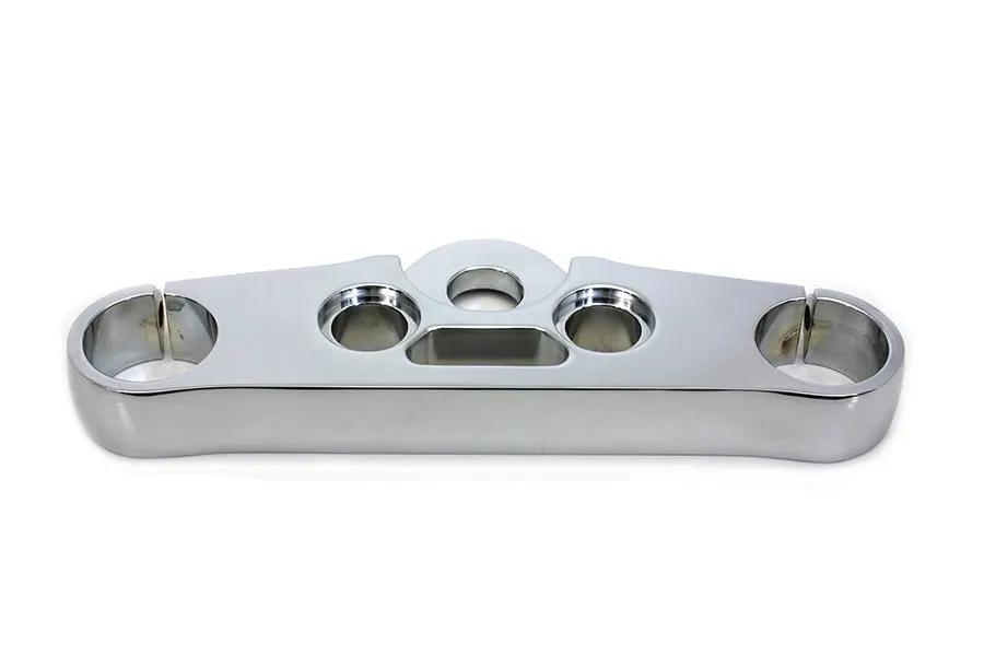 V-Twin FXDWG Top Triple Tree Chrome for 49mm Fork Tubes by V-Twin
