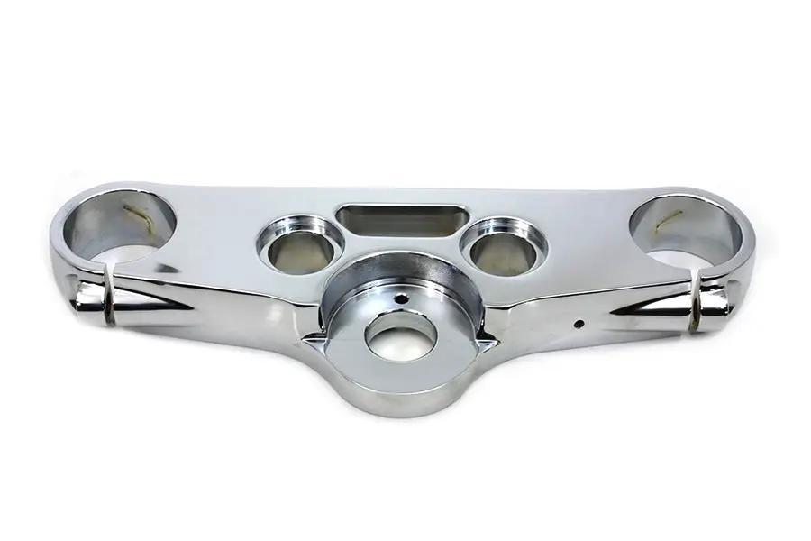 V-Twin FXDWG Top Triple Tree Chrome for 49mm Fork Tubes by V-Twin