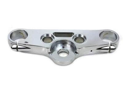 V-Twin FXDWG Top Triple Tree Chrome for 49mm Fork Tubes by V-Twin
