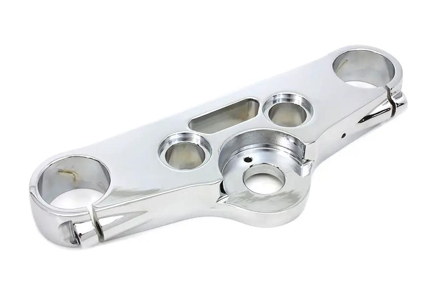 V-Twin FXDWG Top Triple Tree Chrome for 49mm Fork Tubes by V-Twin