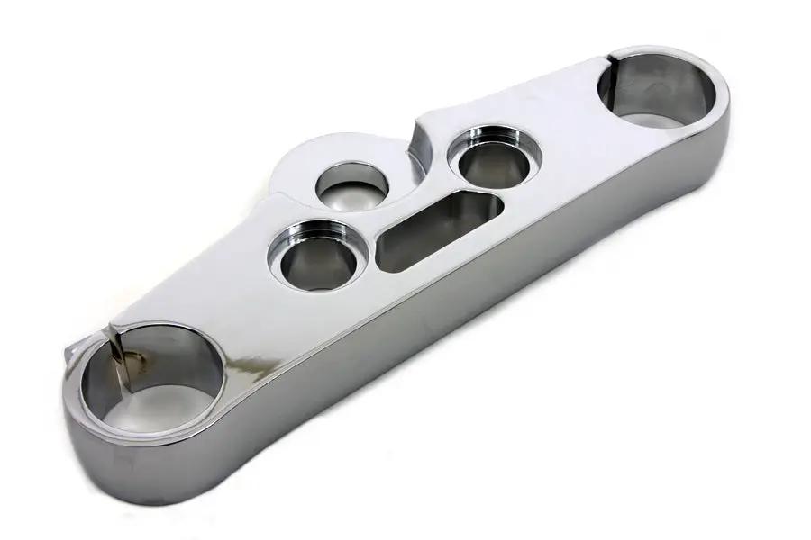 V-Twin FXDWG Top Triple Tree Chrome for 49mm Fork Tubes by V-Twin