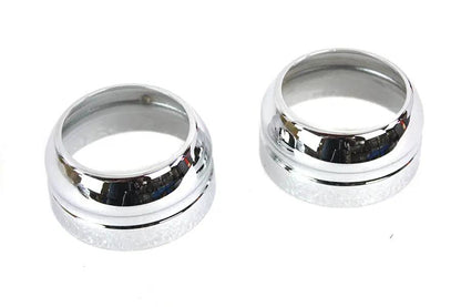 V-Twin 49mm Fork Boot Cover Set Chrome for Harley Davidson FXD (2006-2015) by V-Twin