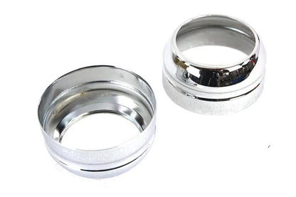 V-Twin 49mm Fork Boot Cover Set Chrome for Harley Davidson FXD (2006-2015) by V-Twin