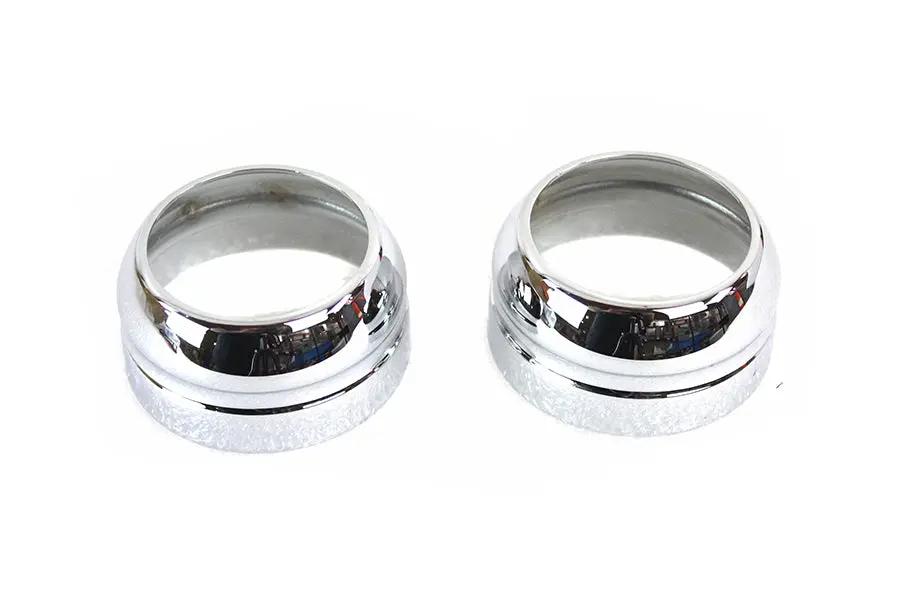 V-Twin 49mm Fork Boot Cover Set Chrome for Harley Davidson FXD (2006-2015) by V-Twin