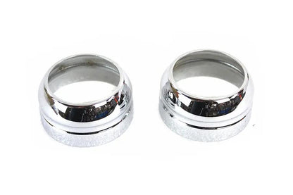 V-Twin 49mm Fork Boot Cover Set Chrome for Harley Davidson FXD (2006-2015) by V-Twin