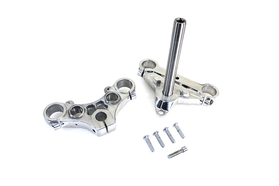 V-Twin Triple Tree Set Polished for 39mm Fork Tubes, Part 24-1293