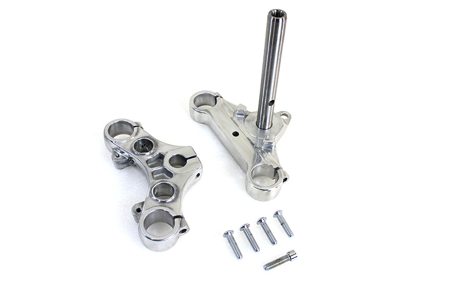 V-Twin Triple Tree Set Polished for 39mm Fork Tubes, Part 24-1293