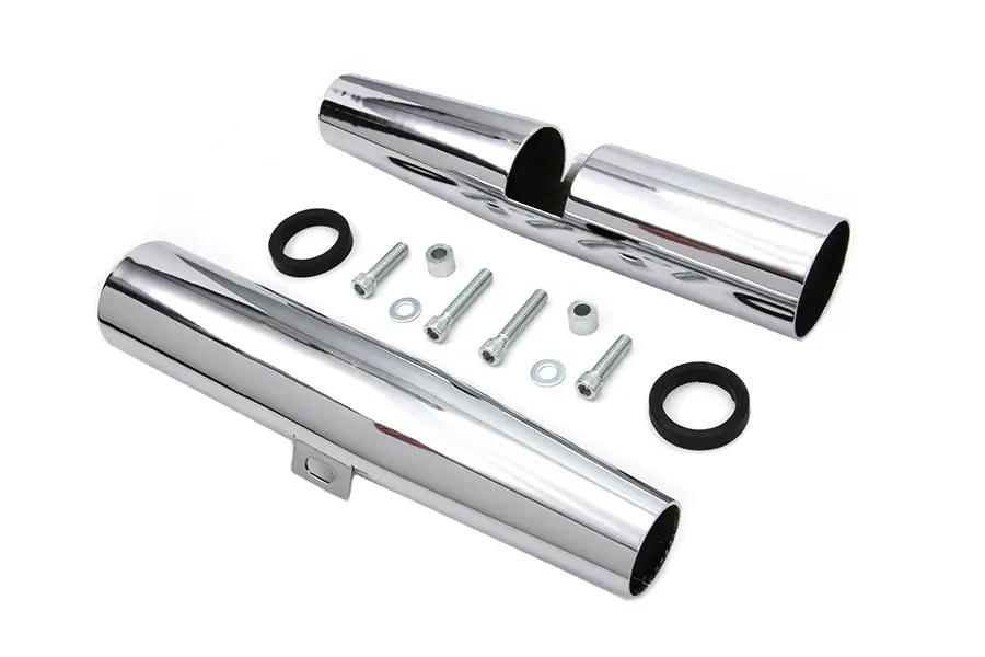 V-Twin Chrome 39mm Fork Shrouds for Harley Davidson XL Models (Part 61120) by V-Twin