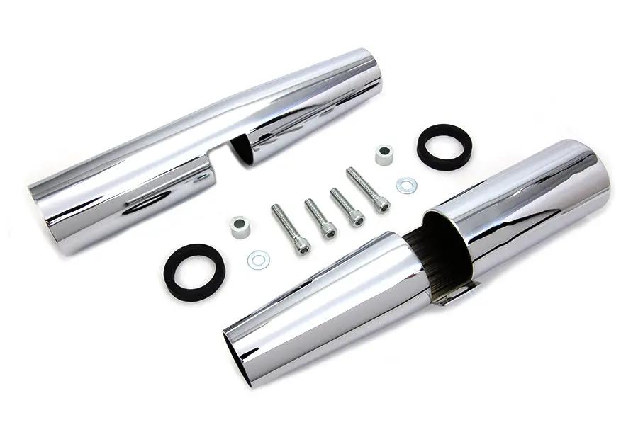 V-Twin Chrome 39mm Fork Shrouds for Harley Davidson XL Models (Part 61120) by V-Twin