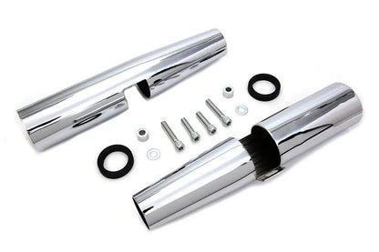 V-Twin Chrome 39mm Fork Shrouds for Harley Davidson XL Models (Part 61120) by V-Twin