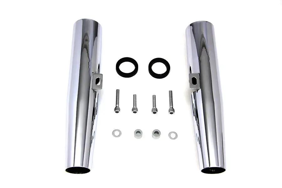 V-Twin Chrome 39mm Fork Shrouds for Harley Davidson XL (2004-2013) by V-Twin