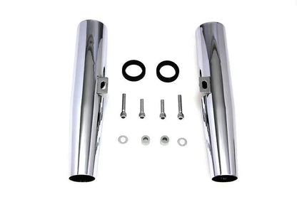 V-Twin Chrome 39mm Fork Shrouds for Harley Davidson XL (2004-2013) by V-Twin