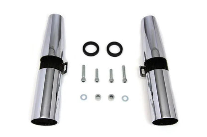 V-Twin Chrome 39mm Fork Shrouds for Harley Davidson XL (2004-2013) by V-Twin