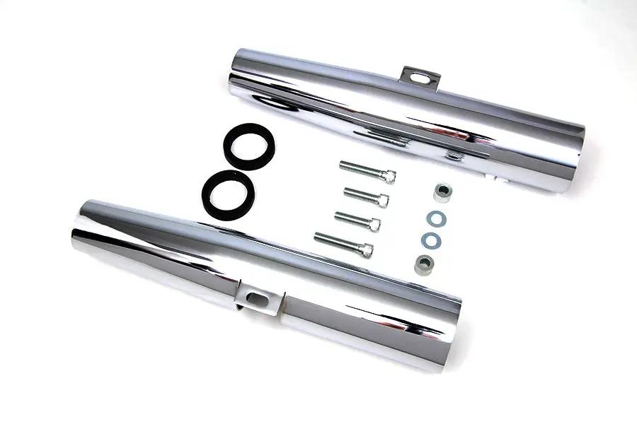 V-Twin Chrome 39mm Fork Shrouds for Harley Davidson XL (2004-2013) by V-Twin