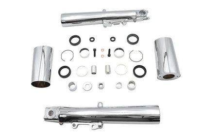 V-Twin Chrome Fork Dress Up Kit for Harley Davidson FLHR and FLT Models by V-Twin