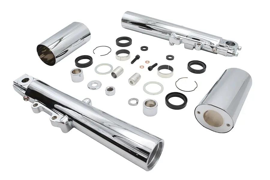 V-Twin Chrome Fork Dress Up Kit for Harley Davidson FLHR and FLT Models by V-Twin