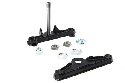 V-Twin Replica Forged Steel Triple Tree Set in Black for Harley Davidson FL Models by V-Twin