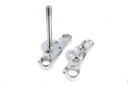 V-Twin FXD 49mm Chrome Triple Tree Set for Harley Davidson FXD Models by V-Twin