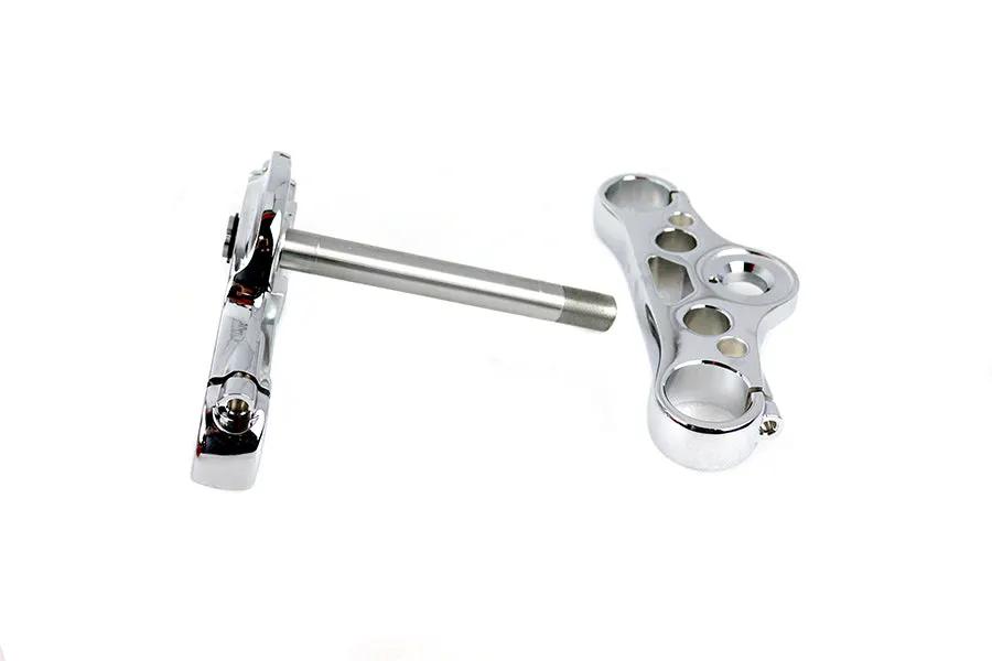 V-Twin FXD 49mm Chrome Triple Tree Set for Harley Davidson FXD Models by V-Twin