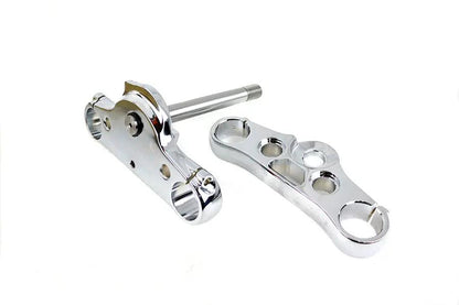 V-Twin FXD 49mm Chrome Triple Tree Set for Harley Davidson FXD Models by V-Twin