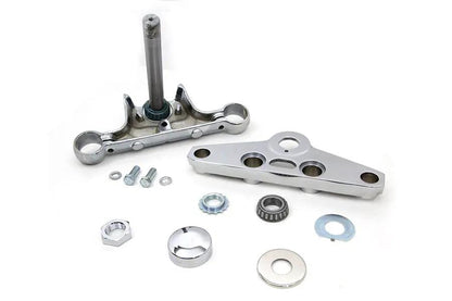 Motorshop Replica Forged Steel Triple Tree Set Chrome for Harley Davidson FXST (2000-2009) by Motorshop