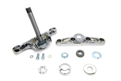 Motorshop Replica Forged Steel Triple Tree Set Chrome for Harley Davidson FXST (2000-2009) by Motorshop