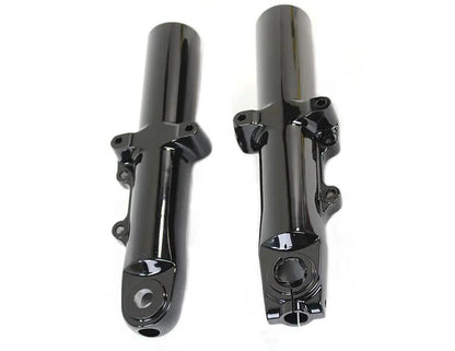 V-Twin Black 49mm Lower Fork Slider Set for Harley Davidson FLT (2014-2023) by V-Twin
