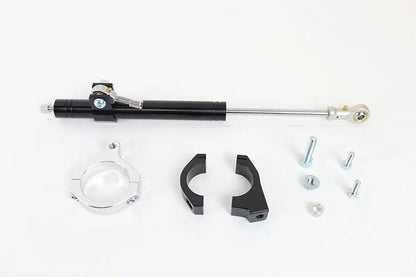 V-Twin Black Fork Steering Damper Kit for Harley Davidson FXD (2006-2015) by V-Twin